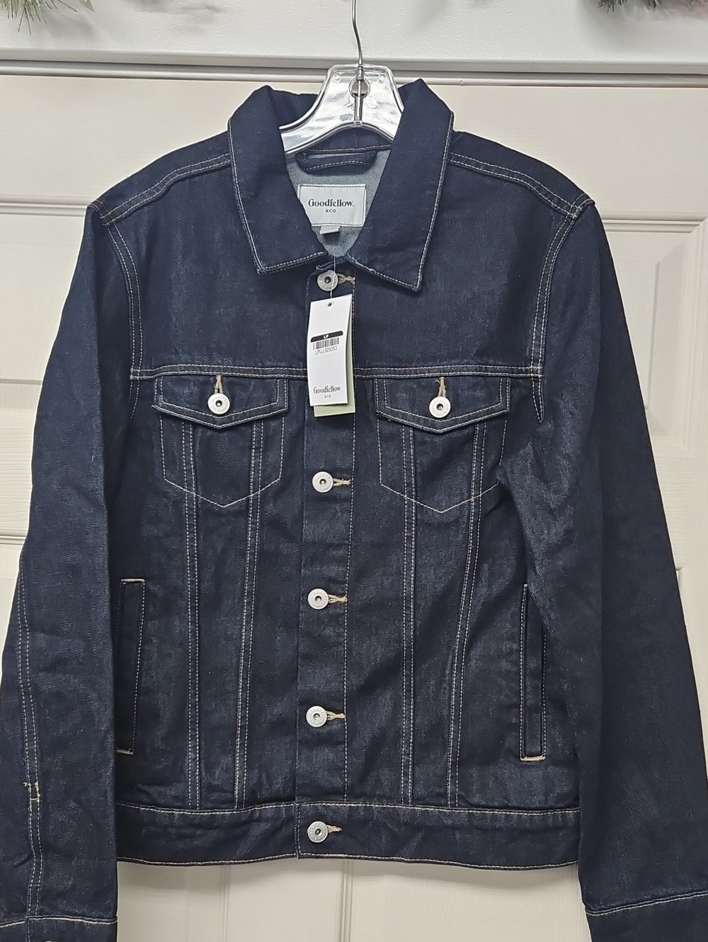 Goodfellow & Co Navy Blue Denim Trucker Jacket